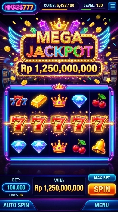 higgs777 — cuplikan layar ringkas